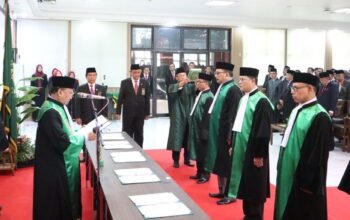 Pengadilan Tinggi Agama Jakarta Lantik 2 Hakim Tinggi dan 5 Ketua PA Se-Wilayah Hukum PTA Jakarta