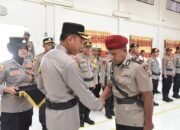 Kapolres Bireuen,serah terima jabatan Kasat Resnarkoba dan Kapolsek Peudada.