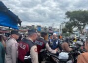 Berikan Rasa Aman, Samapta Polres Aceh Tengah Lakukan Patroli dan Pengaturan Di Sejumlah Lokasi Pasar Pajak Daging Dan Titik Keramaian Masyarakat