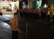 Polres Aceh Tengah Gelar Apel Kesiapan Pengamanan Malam Takbiran Idul Adha 1445 H Di Kabupaten Setempat