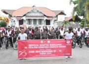 Semarak Hari Bhayangkara ke 78 Polres Bireuen Gelar Olah Raga Bersama TNI dan Forkopimda