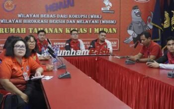 Karutan Kelas I Medan Ikuti Zoom Meeting Sertifikat Rehabilitasi Pada UPT Pemasyarakatan di Lingkungan Pemasyarakatan Se-Indonesia