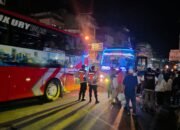 Polres Tebing Tinggi Pengamanan Kepulangan Jamaah Haji Asal Kota Tebing Tinggi