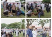 Momen Idul Adha 1445 H, Polres Pidie Potong Lima Ekor Hewan Qurban