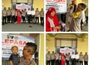 Polres Pidie Berangkatkan Pasien Operasi Bibir Sumbing Ke RS Bhayangkara Polda Aceh