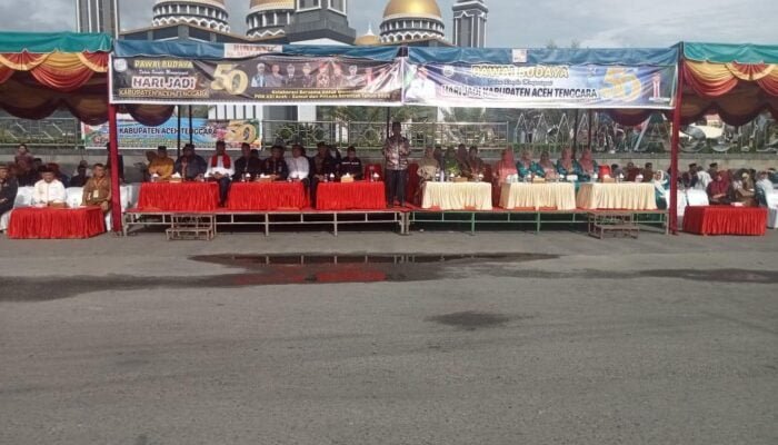 Ribuan Peserta Ikut Pawai Budaya Dalam Rangka Menyambut HUT Kabupaten Aceh Tenggara ke 50