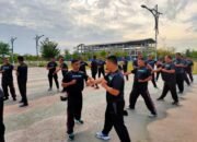 Personil Kodim 0102/Pidie Rutin Latihan Beladiri Taktis dan Lari Jalan
