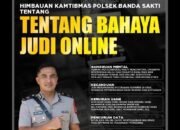 Himbauan Kamtibmas Bahaya Judi Online oleh Polsek Banda Sakti