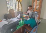 Bhabinkamtibmas Polres Tebing Tinggi Sampaikan Pesan Kamtibmas di Kantor Desa