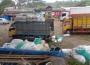 Diduga Kelebihan Beban, Truk Bermuatan Sekam Terguling