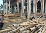 Kegiatan Bakti Sosial Polsek Pantee Bidari di Masjid An-Nur