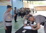 Pimpin Sertijab, Kapolres Tebing Tinggi: Mari Tingkatkan Kinerja Dan Berbuat Yang Terbaik Untuk Institusi Polri