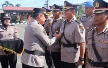 Kapolresta Deli Serdang Pimpin Serah Terima Jabatan 2 Kabag dan 5 Kapolsek Jajaran Polresta Deli Serdang
