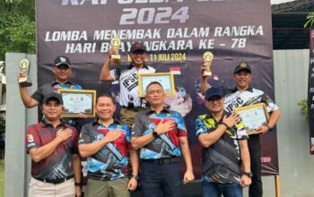 Kasdivif 2 Kostrad Juara 1 Dalam Lomba Menembak Kapolda Jatim Cup 2024