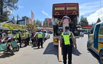 Hari Pertama Operasi Patuh Toba 2024, Polres Tanah Karo Jaring 34 Sepeda Motor Melanggar