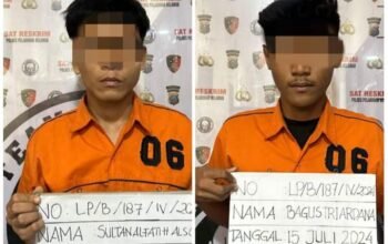 Sat Reskrim Polres Pelabuhan Belawan Tangkap Dua Pelaku Penganiayaan Dengan Botol Kaca di Rengas Pulau