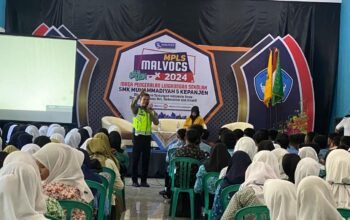 Operasi Patuh Semeru 2024, Polisi Sosialisasi ‘Safety Riding’ di SMK Muhammadiyah 5 Kepanjen