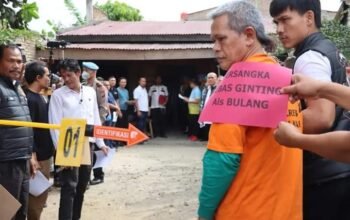 Polda Sumut Gelar Rekonstruksi kebakaran Rumah Sempurna Pasaribu