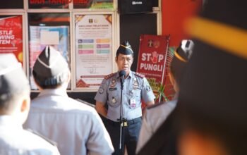 Melalui Apel Pagi, Kepala Rutan Cipinang Kembali Ingatkan Disiplin Pegawai