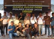 Kapolres Pidie Jaya AKBP Ahmad Faisal Pasaribu Silaturrahmi dan Gelar Konferensi Pers Perdana dengan Awak Media