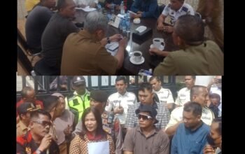 Tolak parkir berlangganan, puluhan massa geruduk kantor walikota medan dan DPRD kota medan
