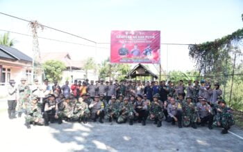 Bangun Gampong Merah Putih Polres Bireuen Gotong Royong Bersama TNI dan Masyarakat