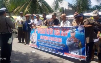 Sat Lantas Polres Pelabuhan Belawan Sosialisasikan Kamseltibcarlantas di Pangkalan Ojek Simpang Kantor