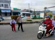 Tingkatkan Keselamatan dan Keamanan Berlalu Lintas, Sat Lantas Polres Bener Meriah Laksanakan Strong Point
