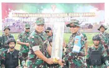 Pangdivif 2 Kostrad Cek Langsung Kemampuan Prajurit Penembak Meriam Caesar Yonarmed 12/Angicipi Yudha