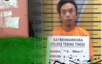 Undercover Buy, Sat Res Narkoba Polres Tebing Tinggi Tangkap Seorang Pria dan Amankan 2 Paket Sabu