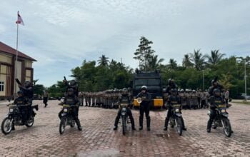 Sat Samapta Polres Pidie Jaya Siapkan Kesiagaan Maksimal Melalui Latihan Dalmas Jelang Pilkada 2024