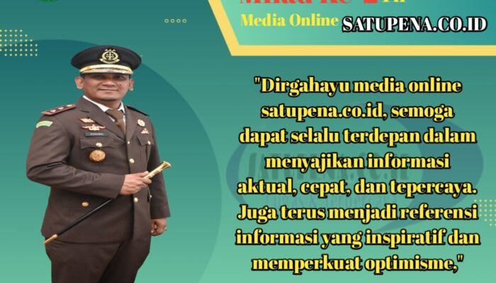Ucapan Milad Ke-2 Tahun Media Online satupena.co.id