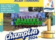 Tim GSI Aceh Tamiang Keluar Menjadi Juara Setalah Berhasil Mengalahkan Tim GSI Kota Langsa