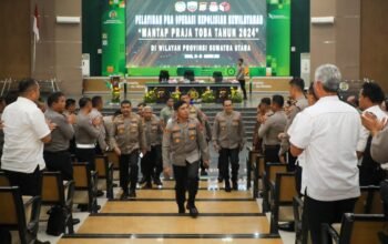 Penutupan Pelatihan Pra Operasi Kepolisian Kewilayahan Ops Mantap Praja Toba 2024 di Medan