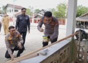 Bangun Gampong Merah Putih, Kapolres Pidie Pimpin Gotong Royong di Tiro