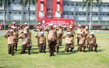 Pramuka Rutan Cipinang Meriahkan Upacara Hari Pramuka ke-63