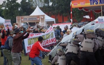Polres Jombang Gelar Simulasi Sispamkota, Siap Ciptakan Pilkada yang Kondusif