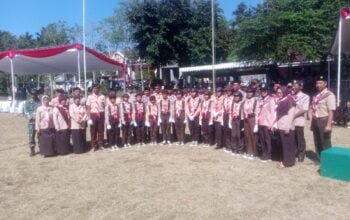 peringati hari Praja muda Karana (Pramuka)ke -63 kecamatan sumber manjing (Sumawe ) kab. malang.   