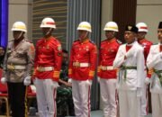 Hadiri Pengukuhan Paskibraka 2024 Kabupaten Setempat, Kapolres Beri Semangat