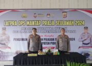 Kapolres Pidie Buka Latpra Ops Mantap Praja Seulawah 2024 di Mapolres Setempat
