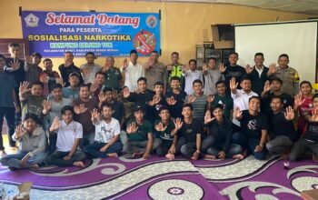 Polsek Bukit Gelar Sosialisasi Bahaya Narkoba untuk Pemuda Kampung Delung Tue