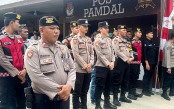 Polres Pidie Kerahkan Ratusan Personel Untuk Amankan Pendaftaran Paslon Bupati di Kantor KIP Pidie 