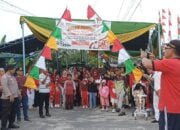 Meriahkan HUT RI ke – 79, Warga RW 10 Kelurahan Sentosa Palembang Gelar Jalan Santai