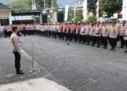 Pimpin Apel Kesiapan Pengamanan Unjuk Rasa Di DPRK, Kapolres Aceh Tengah Terjunkan Ratusan Personel