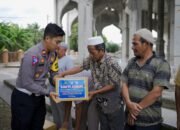 Satlantas Polres Pidie Bagikan Paket Sembako Menjelang Hari Jadi Lalu Lintas Ke -69