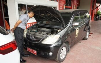 Jaga Tata Nilai PASTI dan Upaya Mewujudkan Zona Bahagia, Rutan Kelas I Cipinang Lakukan Pemeriksaan Kendaraan Dinas