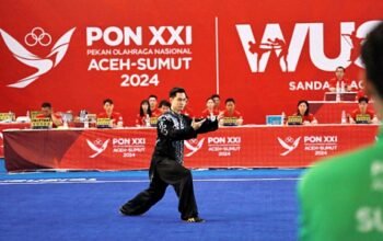 Tim Atlet Wushu Sumut Persembahkan Emas Perdana di Ajang Bergengsi PON XXI/2024