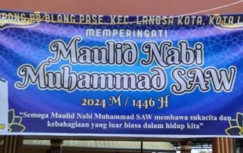 Gampong Blang Pase Paya Bujok Memperingati Maulid Nabi SAW 1446 H/2024 M,Sekaligus Santuni Anak Yatim
