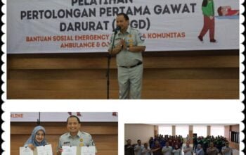 Jasa Raharja Cabang Utama Jakarta Mengadakan Pelatihan Pertolongan Pertama Gawat Darurat kepada Komunitas Relawan Ambulance dan Ojol