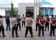 Personel Polres Aceh Tengah, Amankan Rapat Pleno Penetapan Calon Bupati Dan Wakil. Bupati